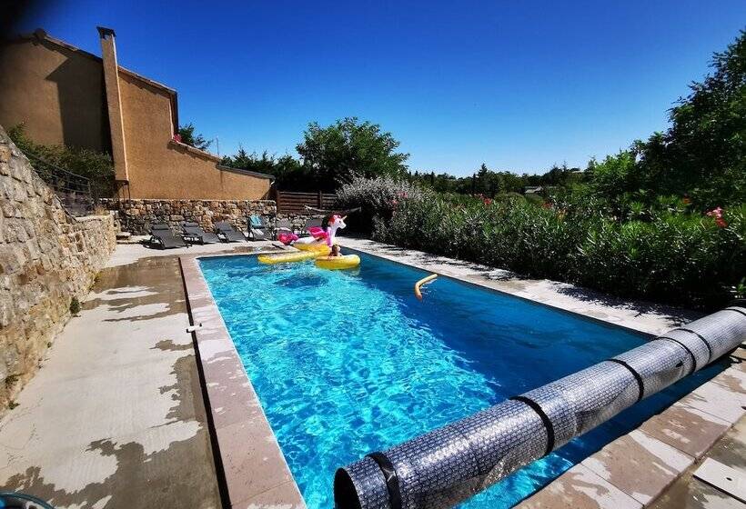 Дом 1 Спальня, Magnifique Gîte En Pierres 6 Personnes Avec Piscine Privée Ardèche Plein Sud