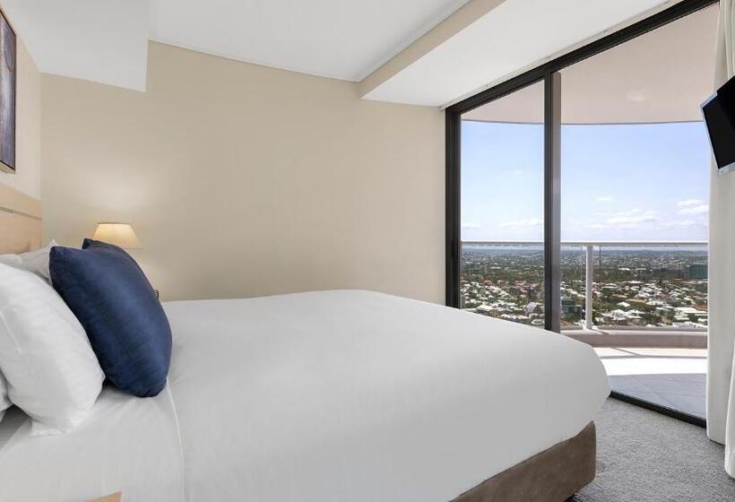 침실 2개 아파트, Oaks Brisbane Aurora Suites
