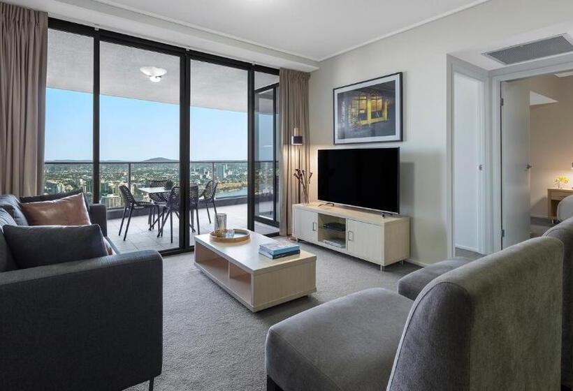 2 베드룸 이그제큐티브 아파트, Oaks Brisbane Aurora Suites