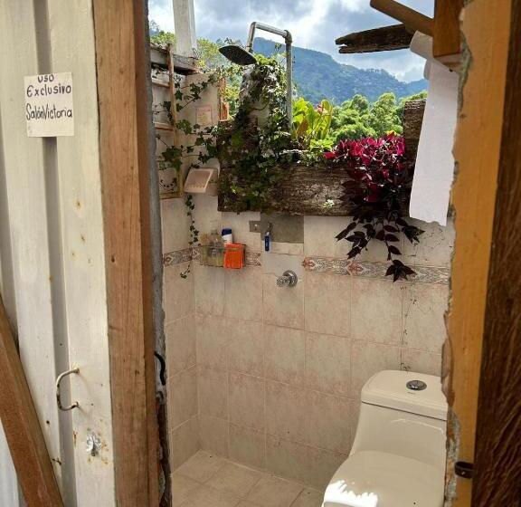 스탠다드 룸 더블 침대 2개, Hostal Casa Victoria Pijao
