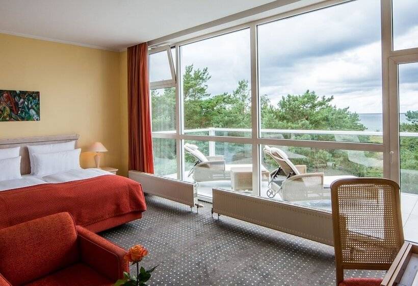 Deluxe Zimmer mit Meerblick, Strandhotel Fischland