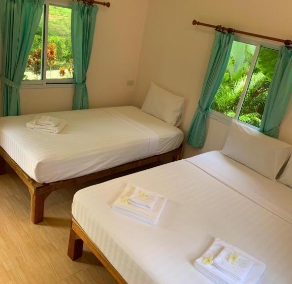 Трехместный Номер Deluxe, Khaosok Bamboo Huts Resort
