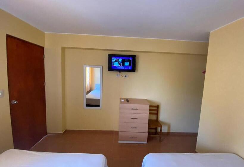 Номер Стандарт 2 Двуспальные Кровати, Hospedaje Ola Marina