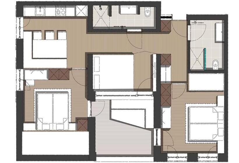 Apartamento 2 Dormitórios, Berghaus Schröcken   Hotel Apartments Spa