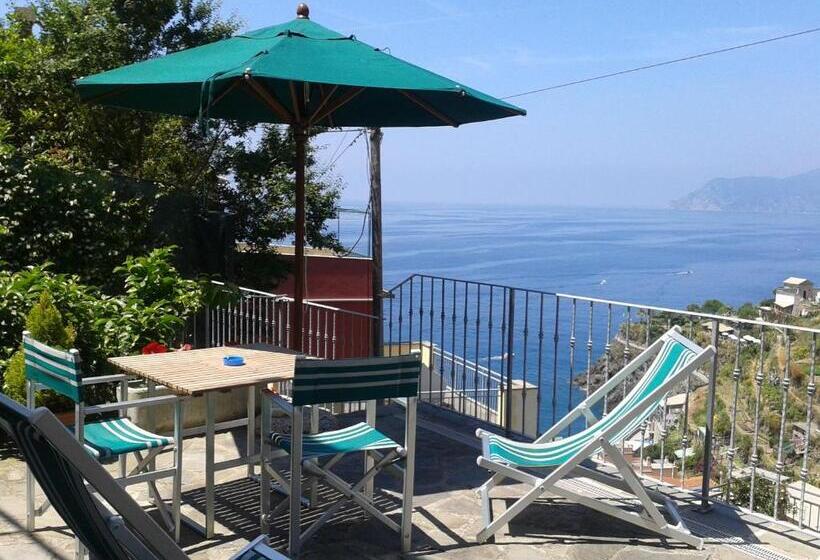 Номер Стандарт с Террасой, Aria Di Mare, Manarola   Camere Con Vista Mare!