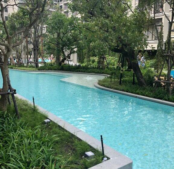 침실 1개 풀장 전망 아파트, La Casita Pool Access Condo Huahin