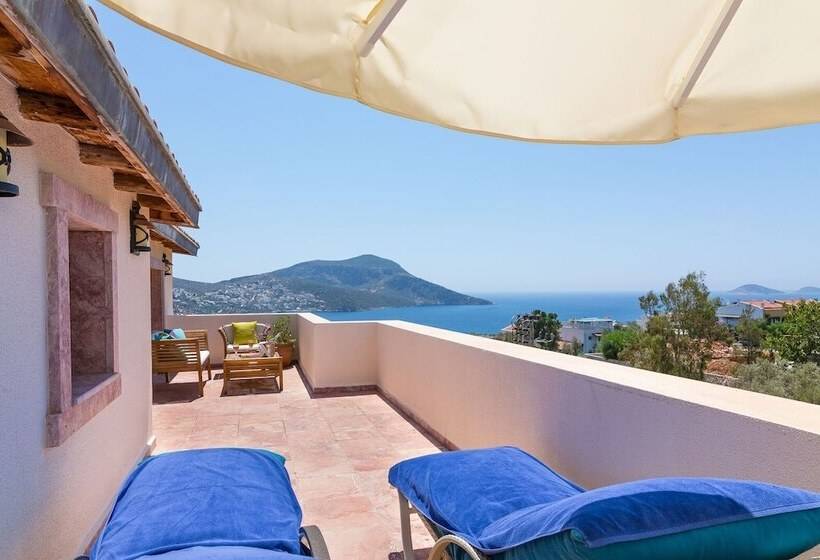 اتاق لوکس با چشم‌انداز دریا, Kalkan Oasis Hotel   Adults Only