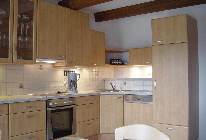 Апартаменты 1 Спальня с Видом, Ferienwohnung Biohof Laußnitzer In Rennweg