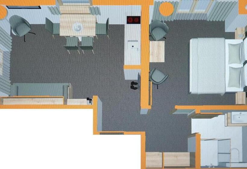 Апартаменты 1 Спальня с Видом, Gästehaus Fellner