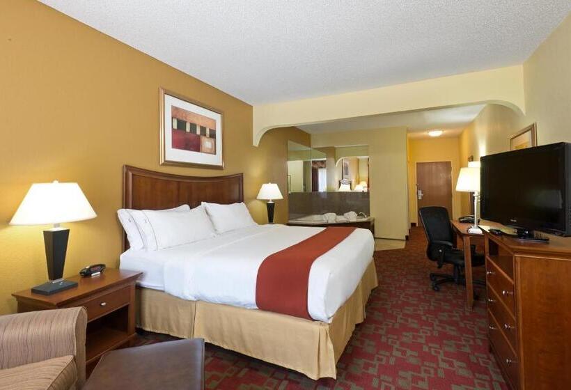 מיטת קינג בסוויטה, Holiday Inn Express Suites Little Rock West, An Ihg