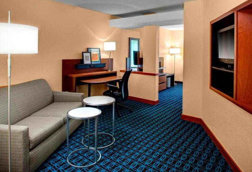 带大床的标准工作室, Fairfield Inn And Suites By Marriott Emporia I 95