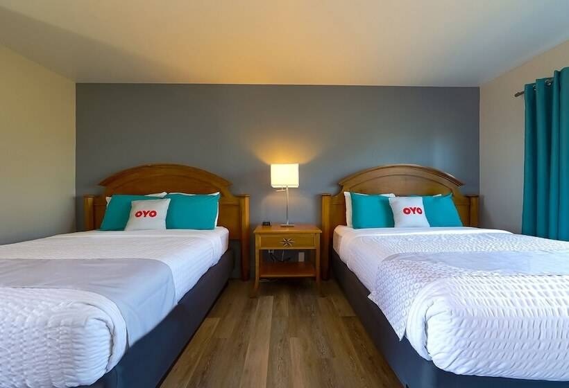 Номер Стандарт 2 Двуспальные Кровати, Oyo Waves Hotel Newport Or Nye Beach