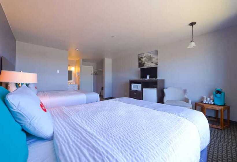 Номер Стандарт 2 Двуспальные Кровати, Oyo Waves Hotel Newport Or Nye Beach