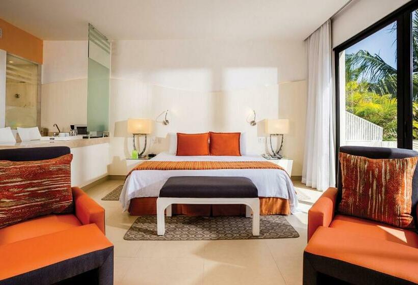 キングサイズベッド、ビュー付きデラックスルーム, Grand Oasis Tulum Riviera