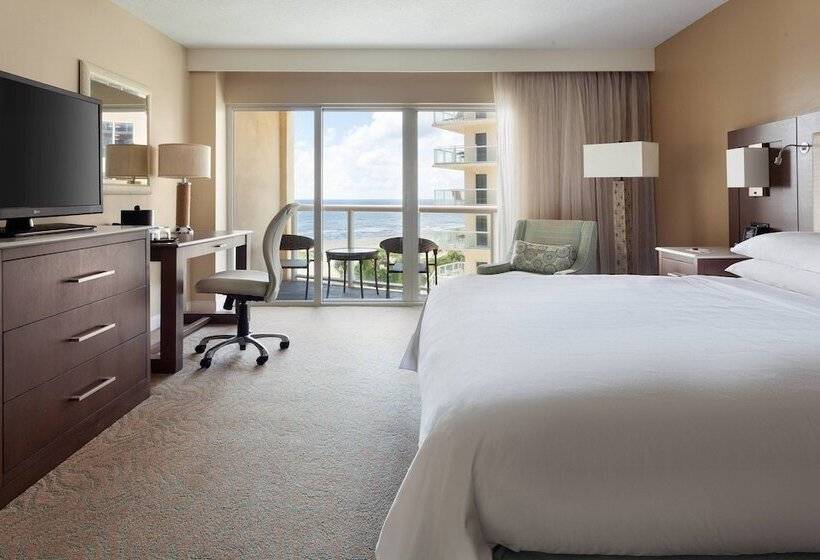 스탠다드 룸 더블 침대 바다 전망, Fort Lauderdale Marriott Pompano Beach Resort And Spa