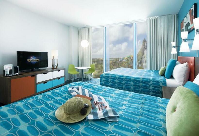 可看到停车场的标准间, Universal's Cabana Bay Beach Resort