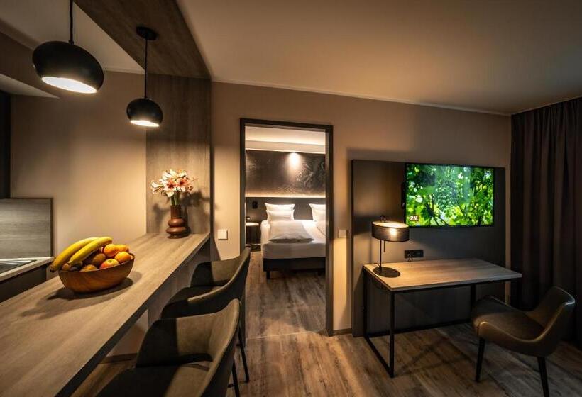 침실 1개 디럭스 아파트, Loginn Hotel Stuttgart Zuffenhausen