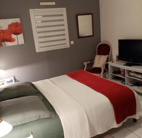 Номер Стандарт, Les Coquelicots Chambre D  Hote Avec Grand Lit Et Salle D Eau Privative Pour Une Persone Ou Un Coupl