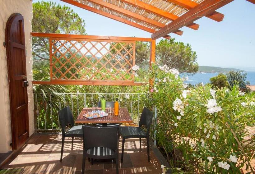 غرفة قياسية رباعية مطلة على البحر, Villa Belfiori