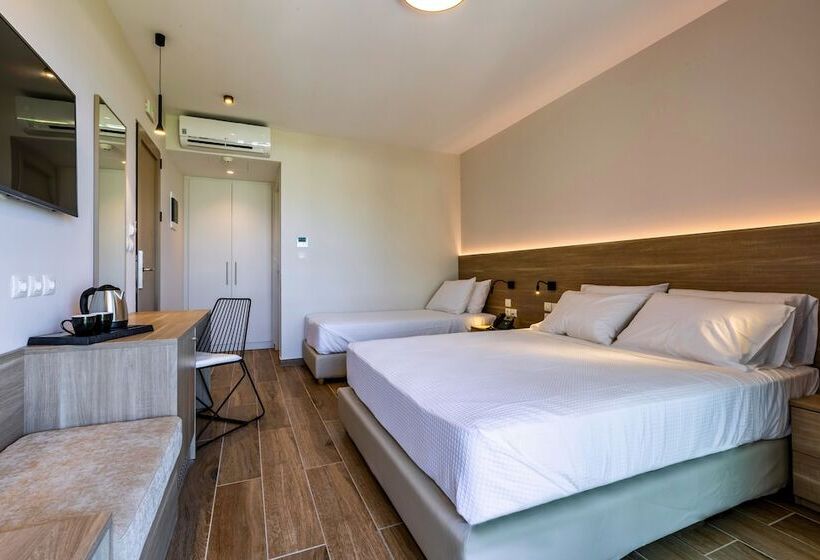 Triple Room Sea View, White Olive Premium Lindos