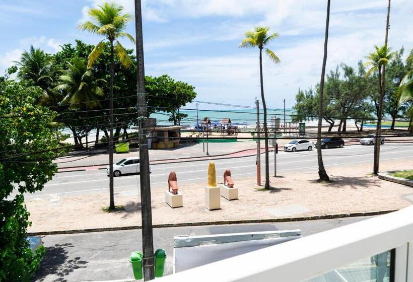 바다 전망 스위트, 202 Flat Beira Mar Av Boa Viagem Com Cozinha