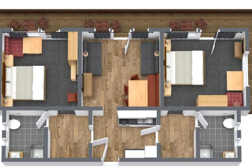 Апартаменты Deluxe 2 Спальни, Birkenhof   Premium Apart & Suites