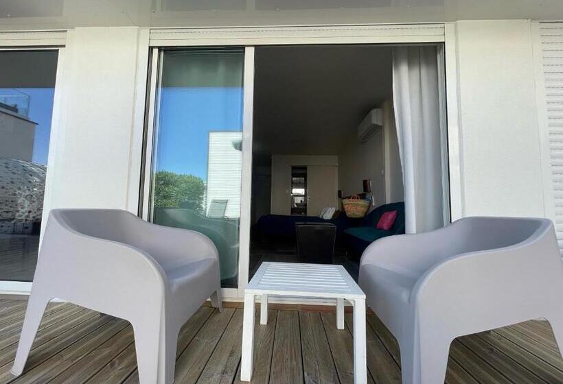 Полулюкс Одноместный с Террасой, Hôtel Eve Cap D Agde Village Naturiste