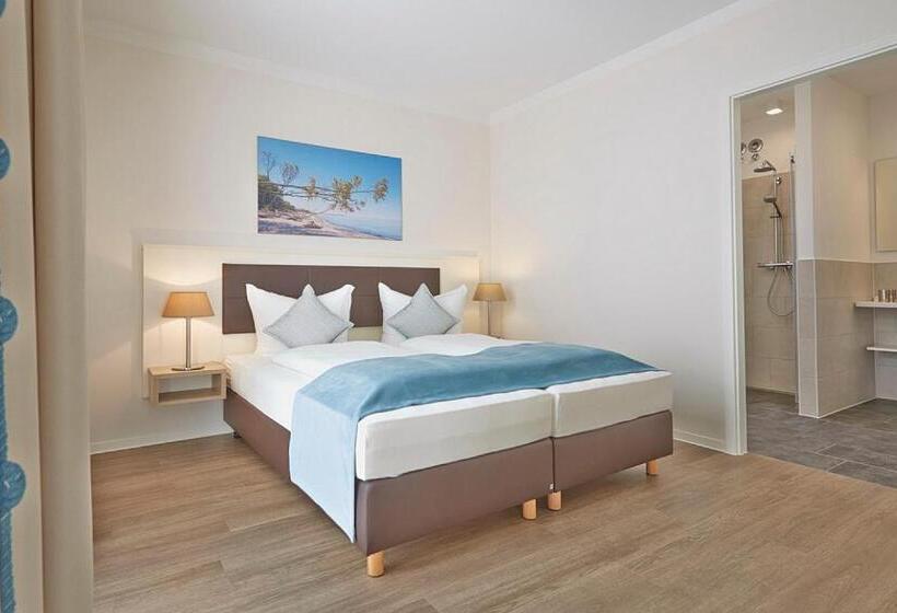 带1个卧室的带阳台的公寓, Aparthotel Waterkant Suites   Fewos Am Meer Mit Spa