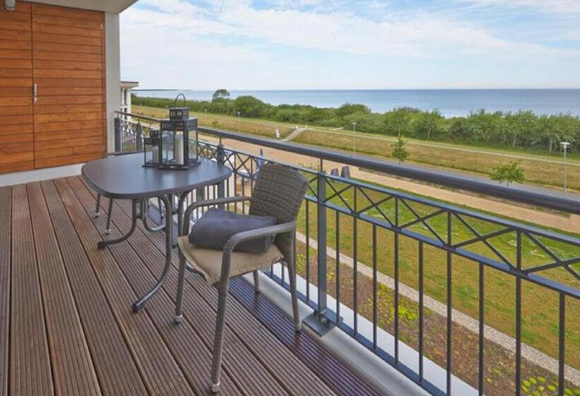 带1个卧室的带海景的公寓, Aparthotel Waterkant Suites   Fewos Am Meer Mit Spa