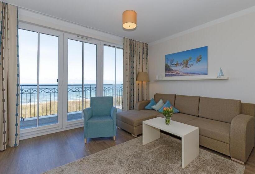 带1个卧室的顶楼公寓, Aparthotel Waterkant Suites   Fewos Am Meer Mit Spa
