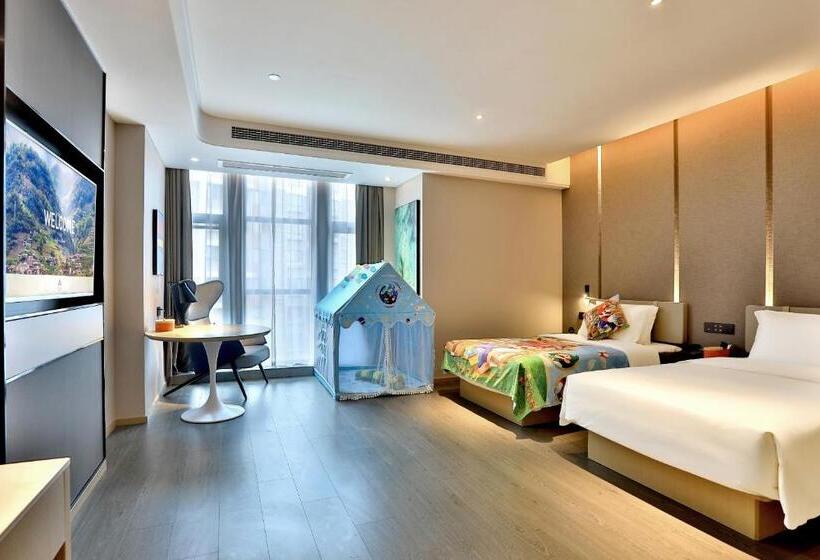 Номер Стандарт 2 Двуспальные Кровати, Atour Hotel Nanjing Olympics Sports Center Cbd