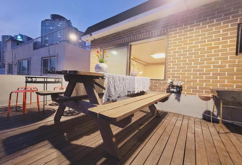 テラス付きスタンダードワンルーム, Olive Hostel Myeongdong