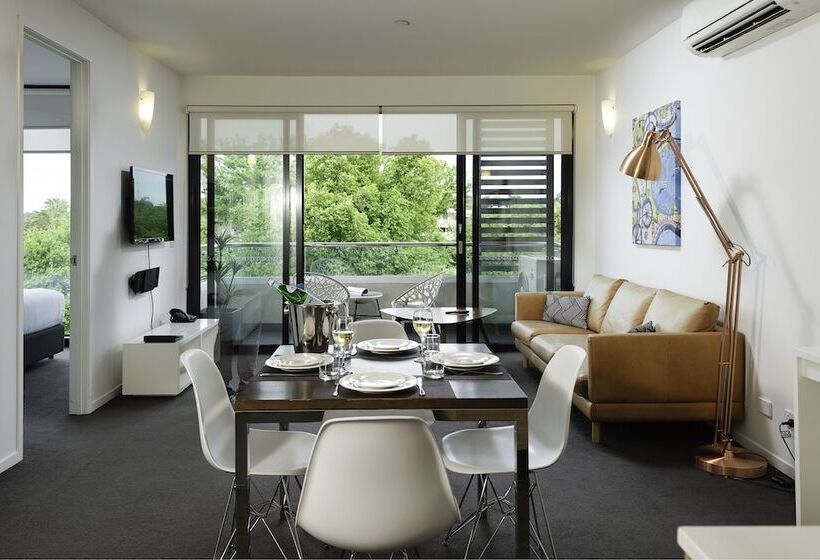 침실 2개 디럭스 아파트, Oaks Vue Suites Geelong