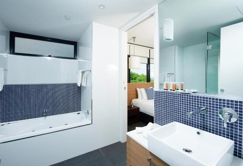 침실 2개 디럭스 아파트, Oaks Vue Suites Geelong