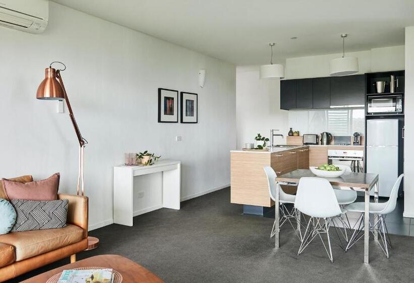 침실 2개 디럭스 아파트, Oaks Vue Suites Geelong