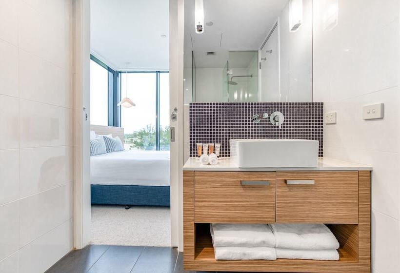 침실 2개 디럭스 아파트, Oaks Vue Suites Geelong
