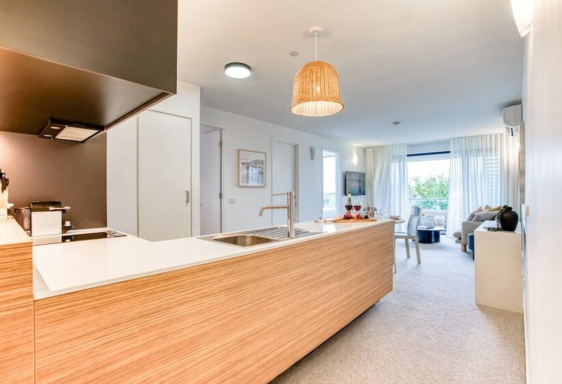 침실 2개 디럭스 아파트, Oaks Vue Suites Geelong