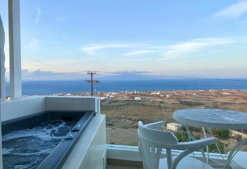 带按摩浴缸和海景的套房, Muses Cycladic Suites