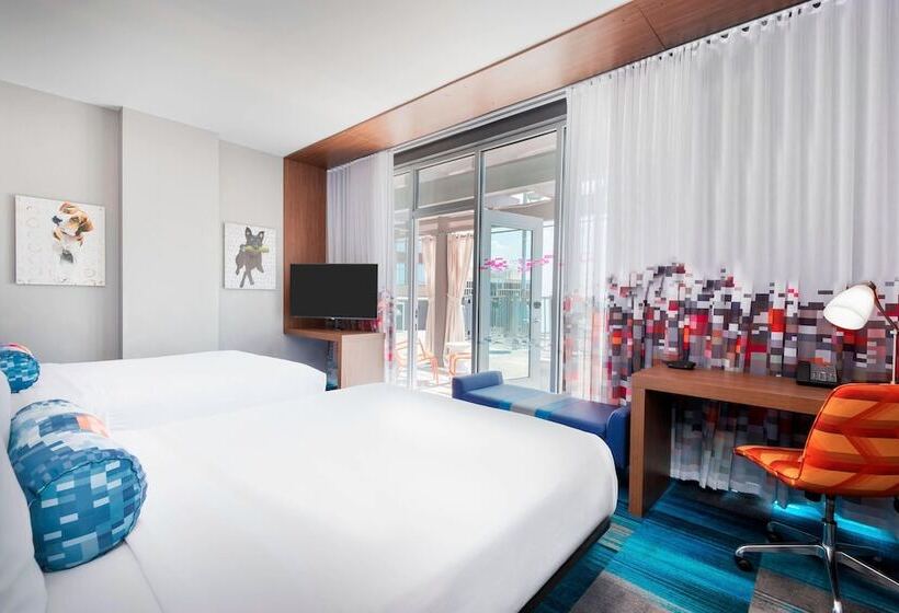 스탠다드 룸 더블 침대 2개, Aloft Greenville Downtown