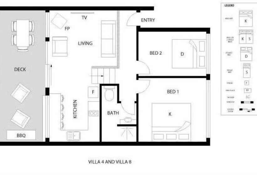 침실 1개 디럭스 빌라, Wine Country Villas