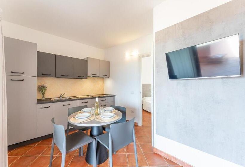 Апартаменты 1 Спальня, Residence Le Rocce Rosse