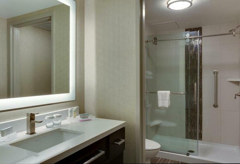 带大床的标准工作室, Homewood Suites By Hilton Savannah Historic Dist/riverfront