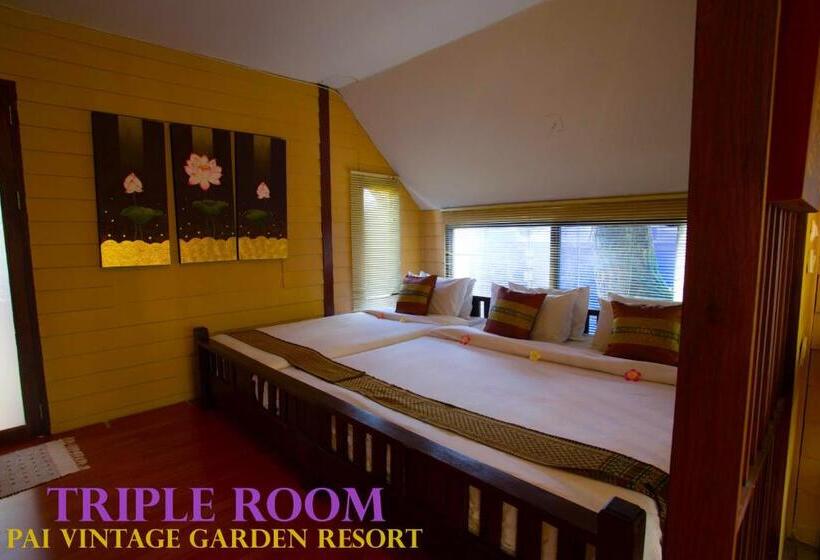 اتاق استاندارد سه نفره, Pai Vintage Garden Resort