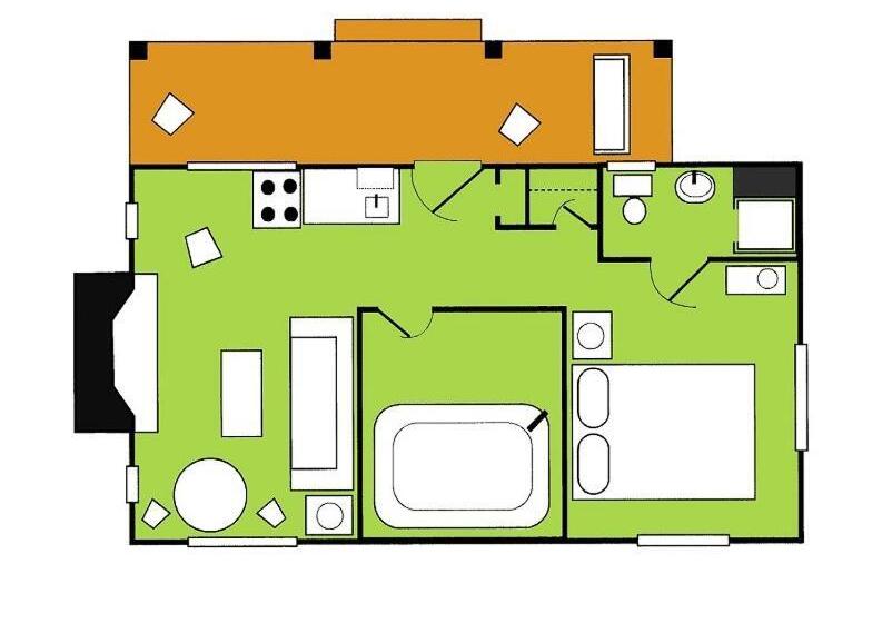 Апартаменты Superior 1 Спальня, Fire Mountain Resort
