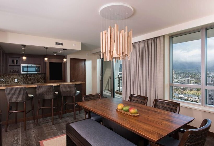شقة دور أخير غرفتين نوم, Hilton Grand Vac Club The Grand Islander Waikiki Honolulu