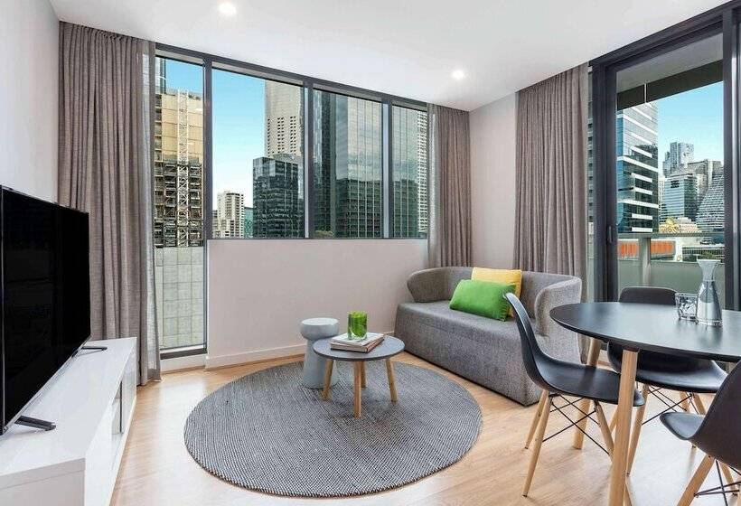 침실 2개 아파트, Oaks Melbourne Southbank Suites