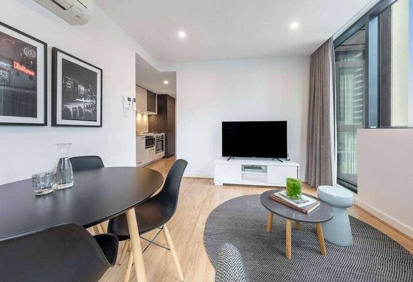 침실 2개 아파트, Oaks Melbourne Southbank Suites