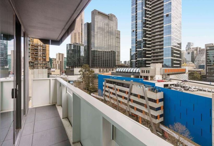 침실 2개 아파트, Oaks Melbourne Southbank Suites