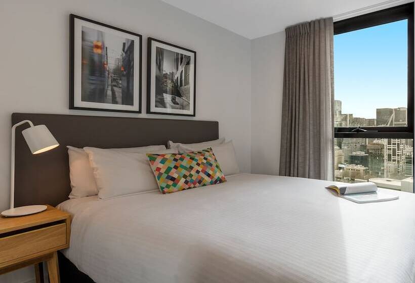 침실 2개 아파트, Oaks Melbourne Southbank Suites