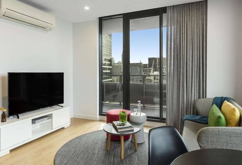 침실 2개 아파트, Oaks Melbourne Southbank Suites